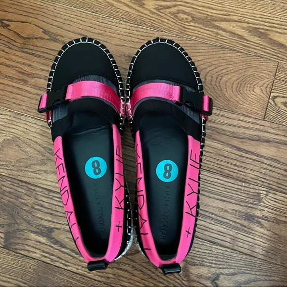 BNWT Kendall + Kylie women’s black and pink espadrilles in size 8 - Picture 6 of 12